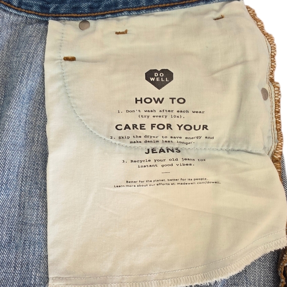 Madewell Rigid Denim Relaxed Mini Skirt in Rosehill Wash Size 30 - Picture 14 of 14